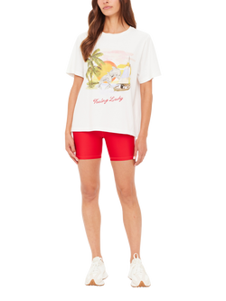 THE UPSIDE Feeling Lucky Graphic T-Shirt, White/Multi - view 2, White/Multi