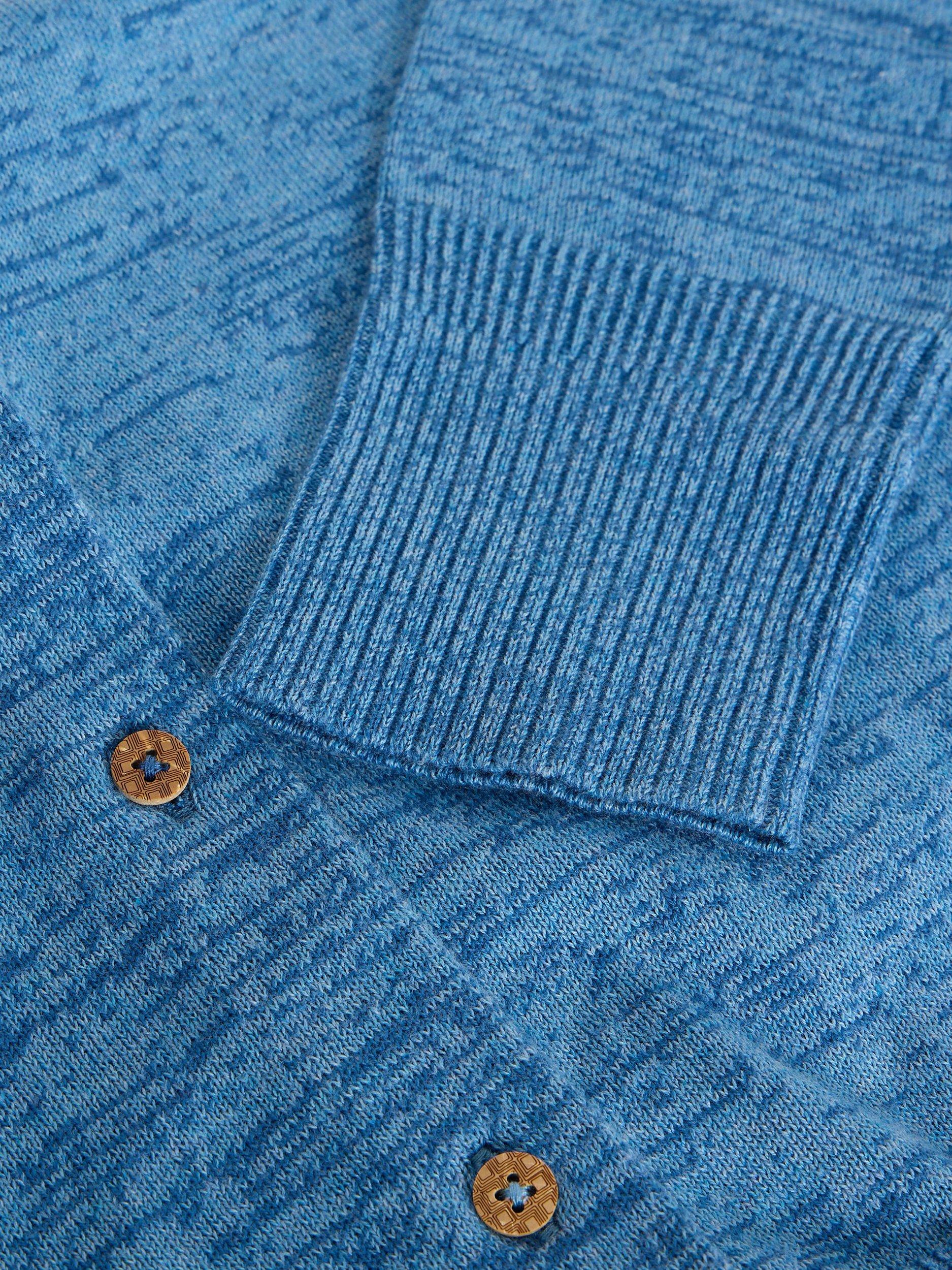 Product image 6 of 6, which shows White Stuff Lulu Twist Yarn Cardigan, Blue, 6