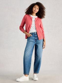 White Stuff Lulu Round Neck Cardigan, Pink