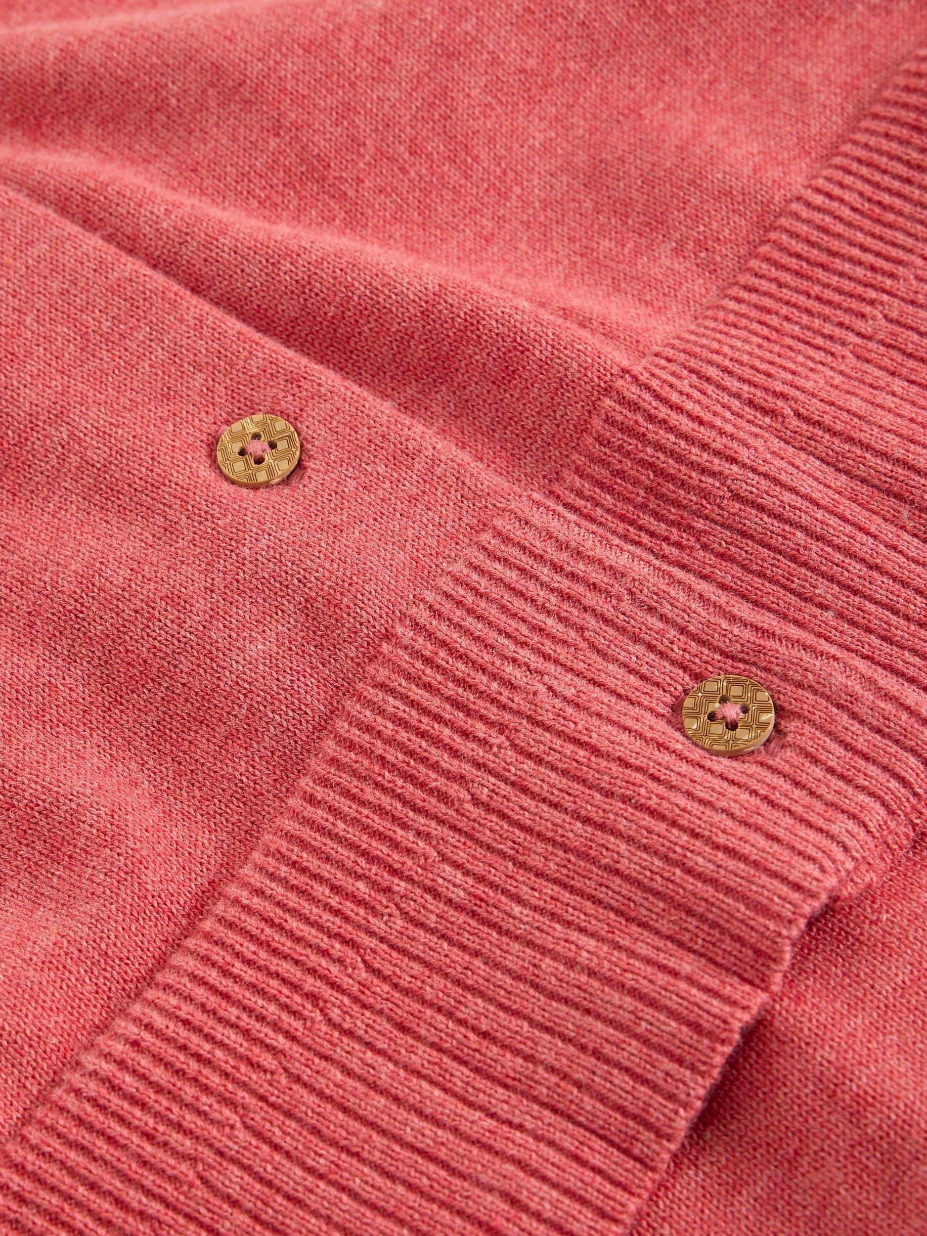 Product image 5 of 5, which shows White Stuff Lulu Round Neck Cardigan , Pink, 6