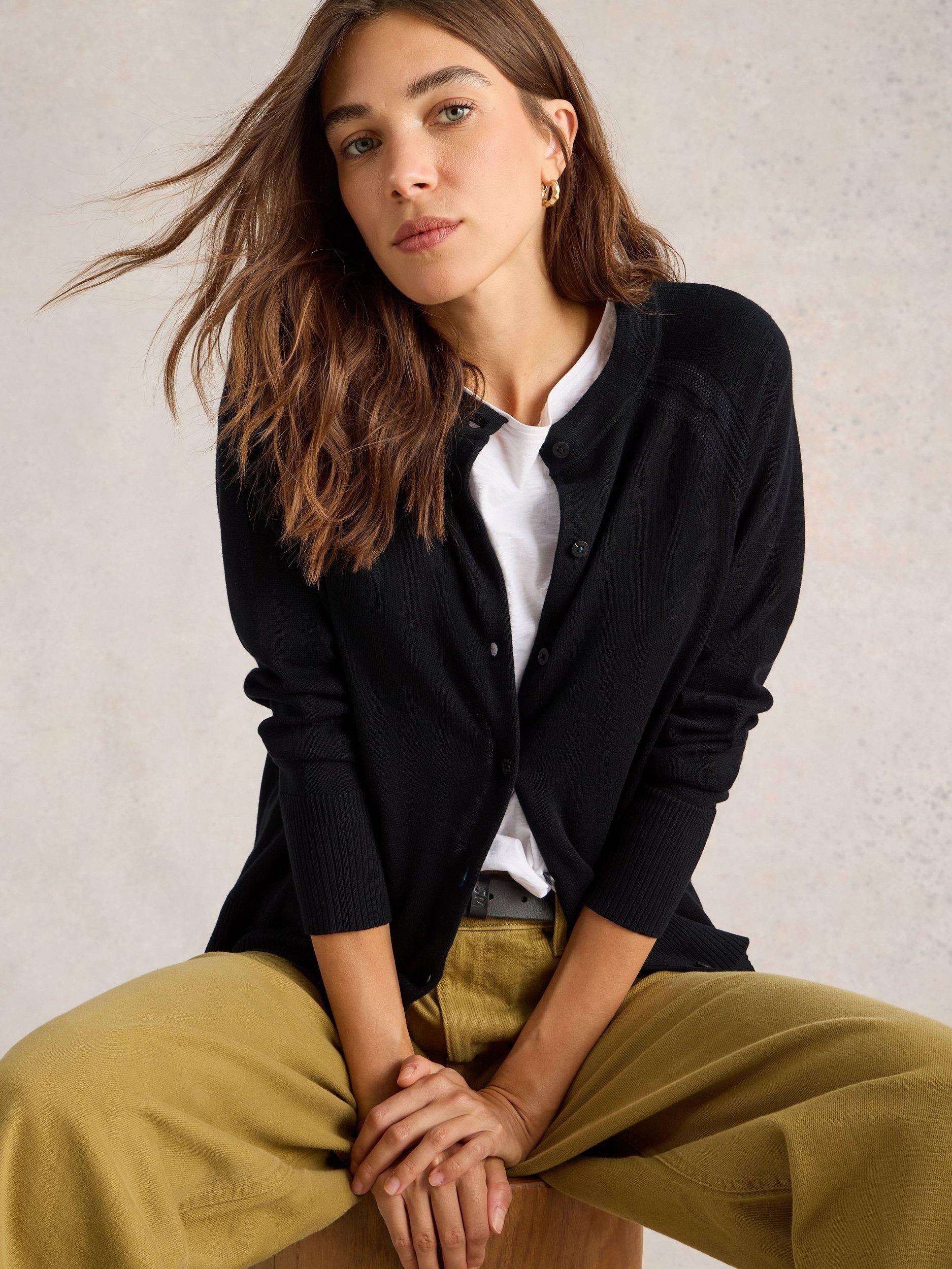 Product image 4 of 6, which shows White Stuff Lulu Cardigan, Black, 6