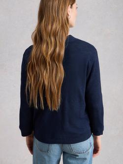 White Stuff Nova V-Neck Cardigan - view 2, Blue