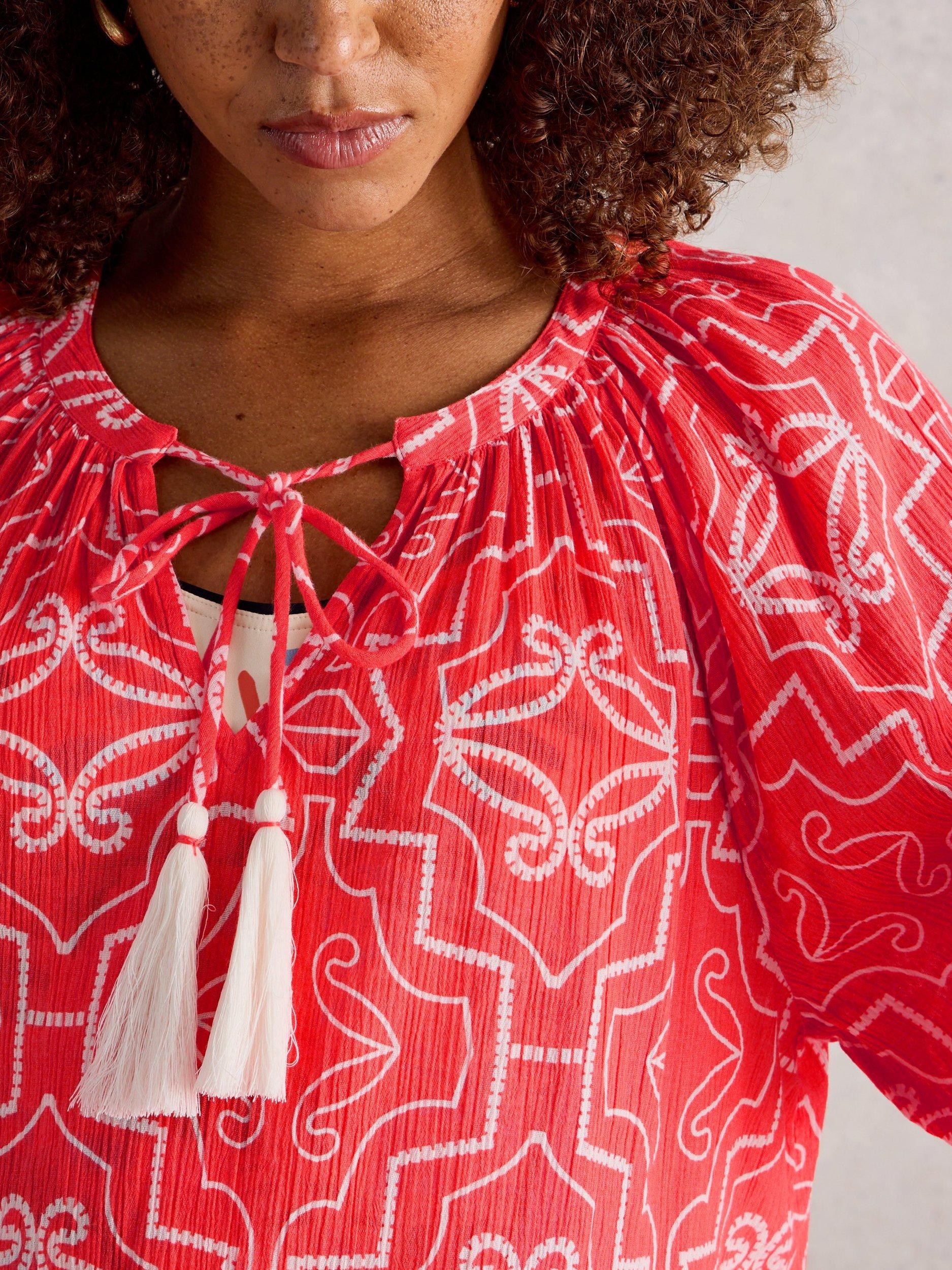 Product image 3 of 6, which shows White Stuff Lottie Beach Cover Up , Coral, XS