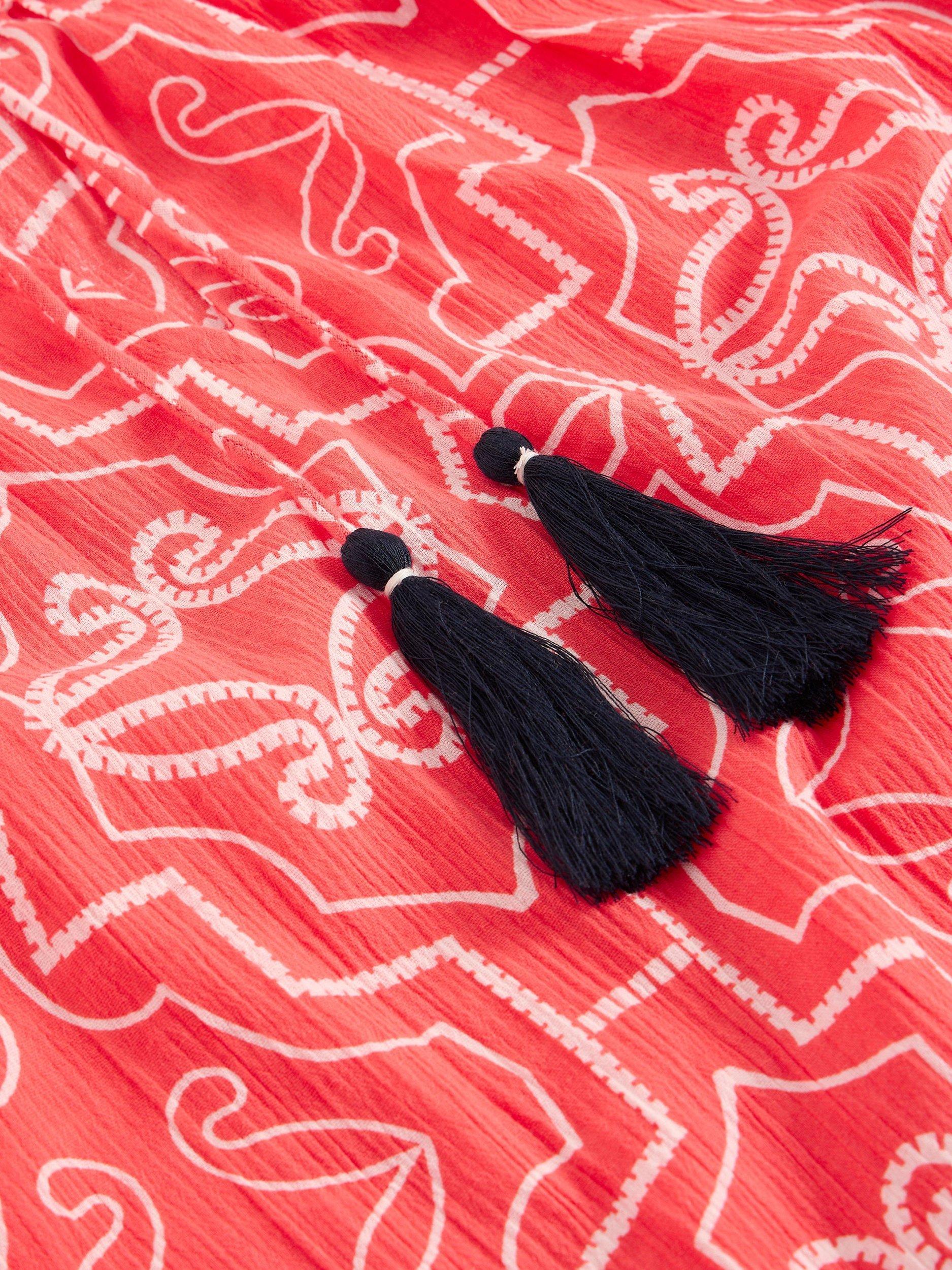 Product image 6 of 6, which shows White Stuff Lottie Beach Cover Up , Coral, XS