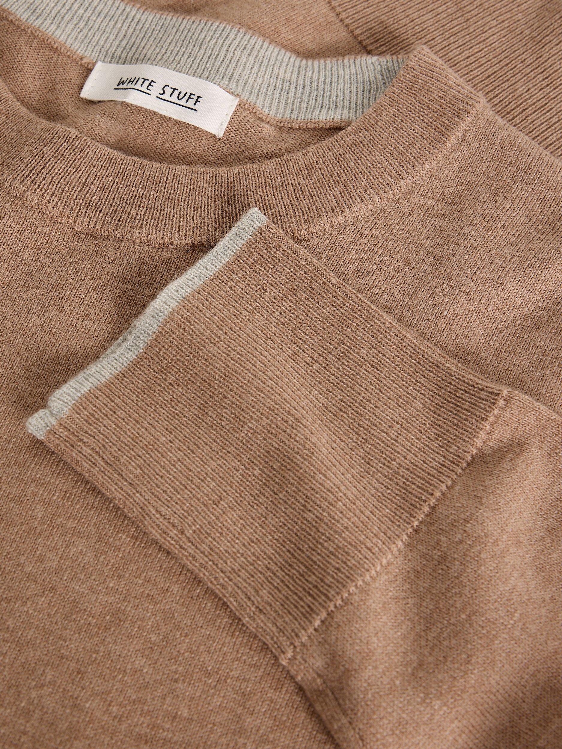 Product image 6 of 6, which shows White Stuff Katie Crew Neck Jumper, Brown, 6