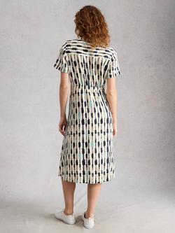 White Stuff Iris Dress, Ivory/Multi - view 2, Ivory/Multi