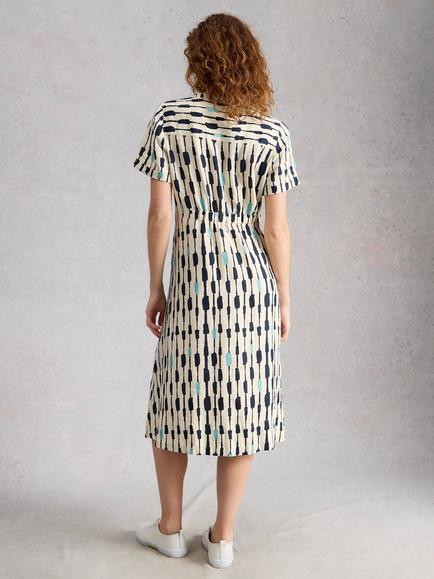 White Stuff Iris Dress, Ivory/Multi - view 2, Ivory/Multi
