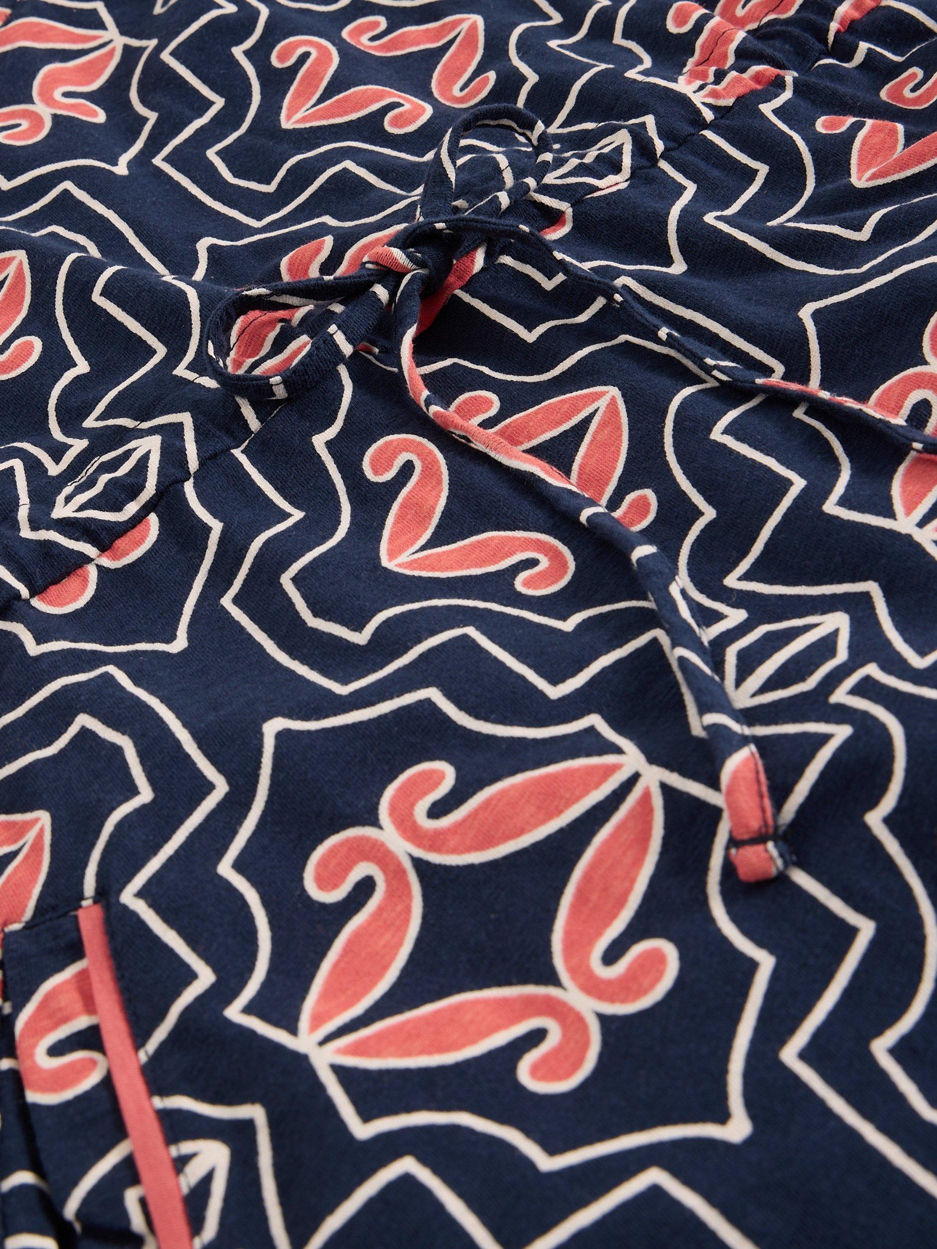 Product image 6 of 6, which shows White Stuff Heidi Abstract Jersey Dress, Blue/Multi, XS