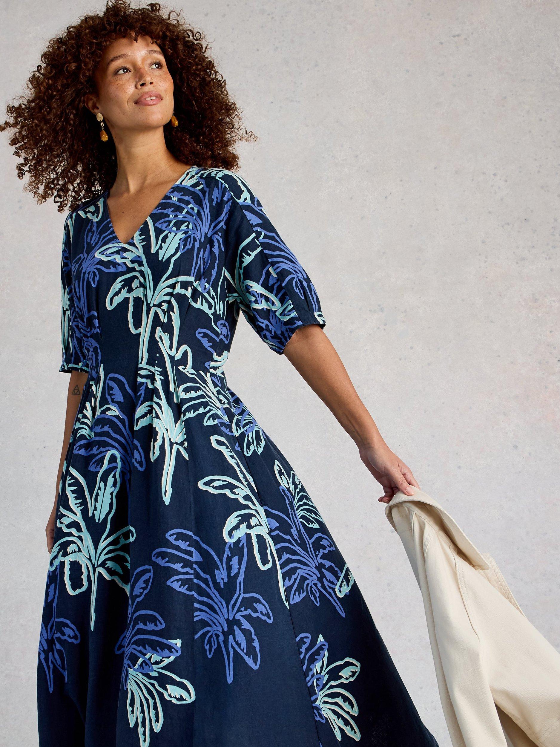 Product image 4 of 6, which shows White Stuff Kate Dress, Blue, 6