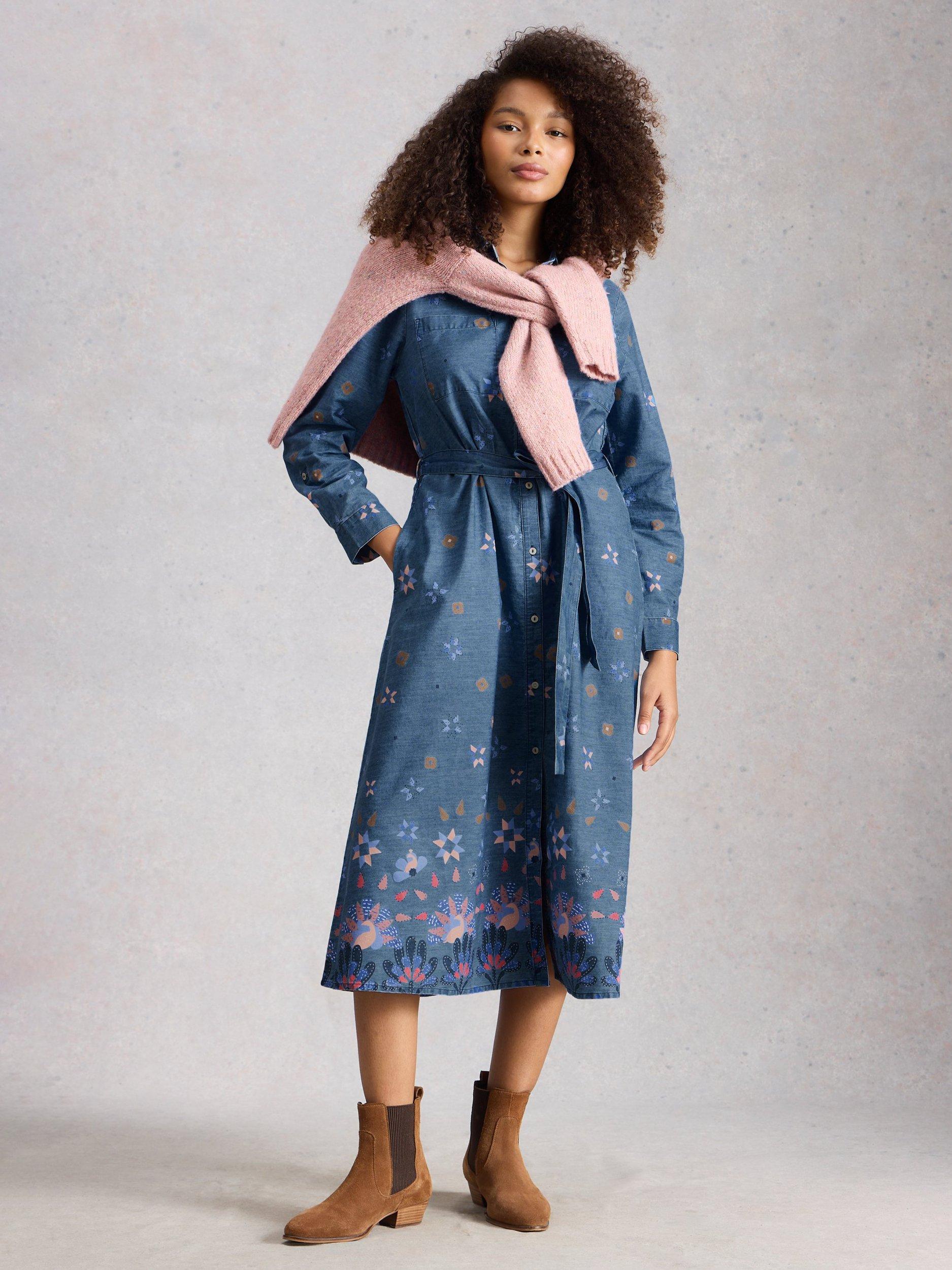 Product image 1 of 6, which shows White Stuff Lana Dress, Blue, 6