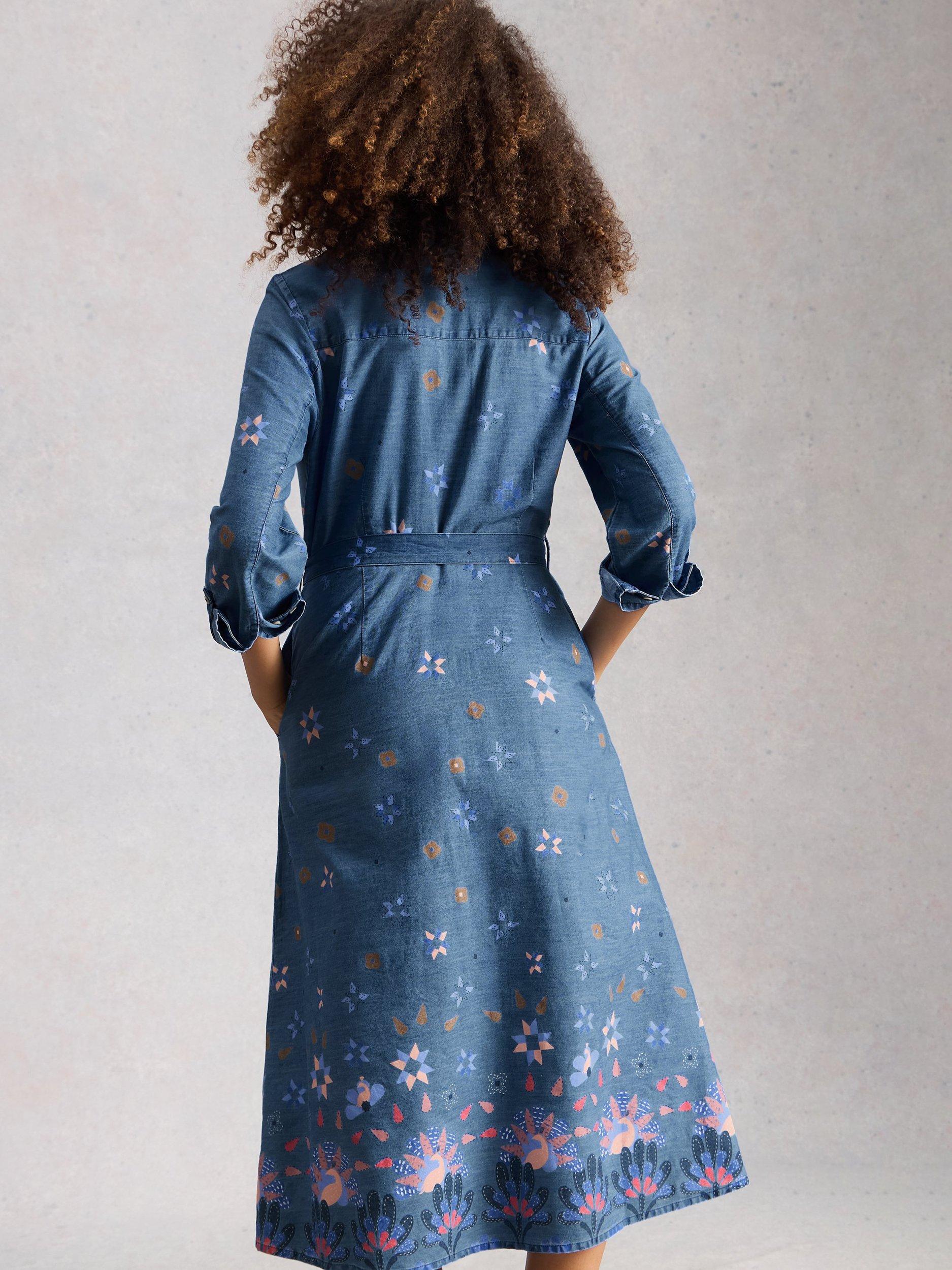 Product image 2 of 6, which shows White Stuff Lana Dress, Blue, 6