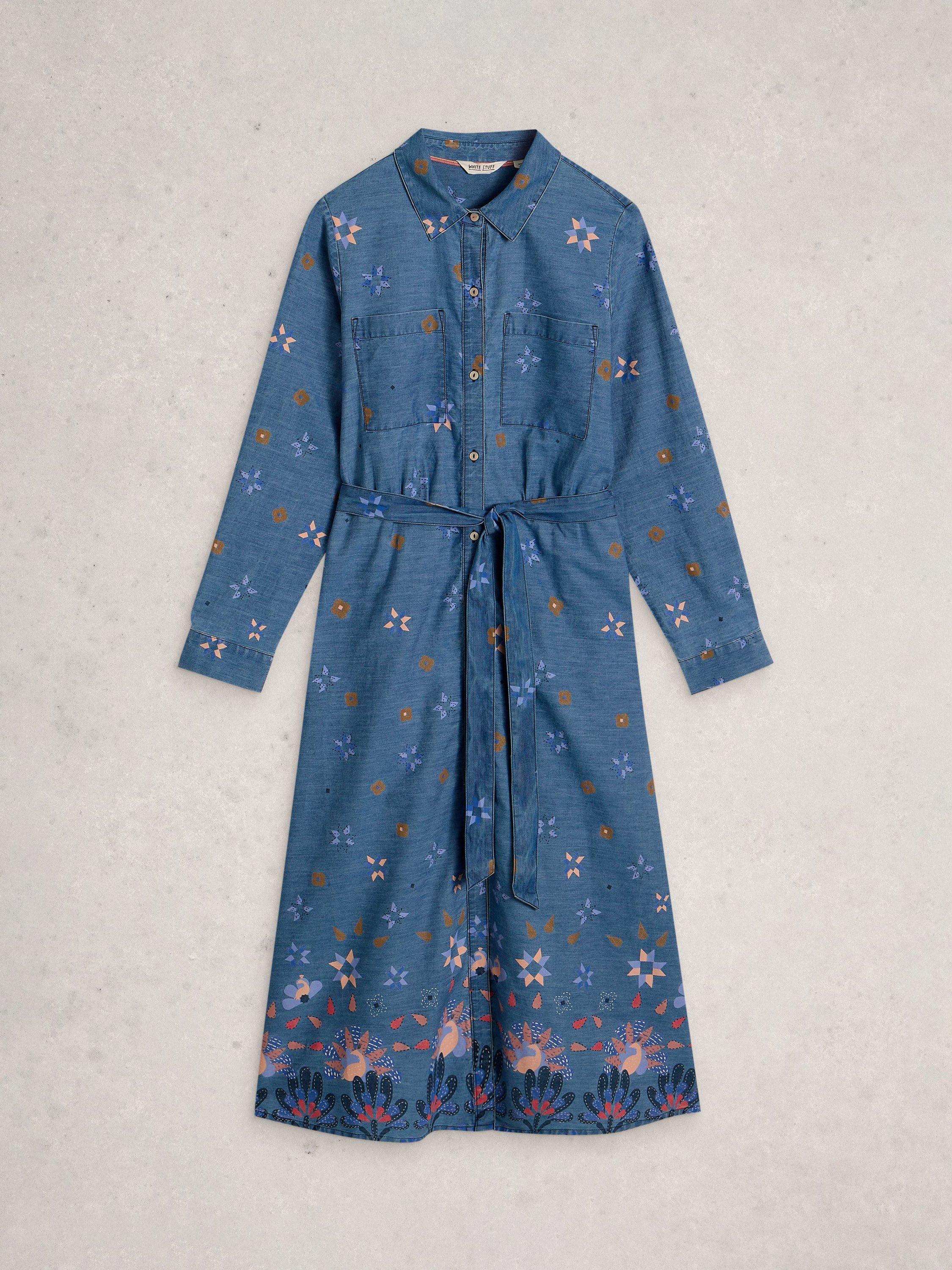 Product image 5 of 6, which shows White Stuff Lana Dress, Blue, 6