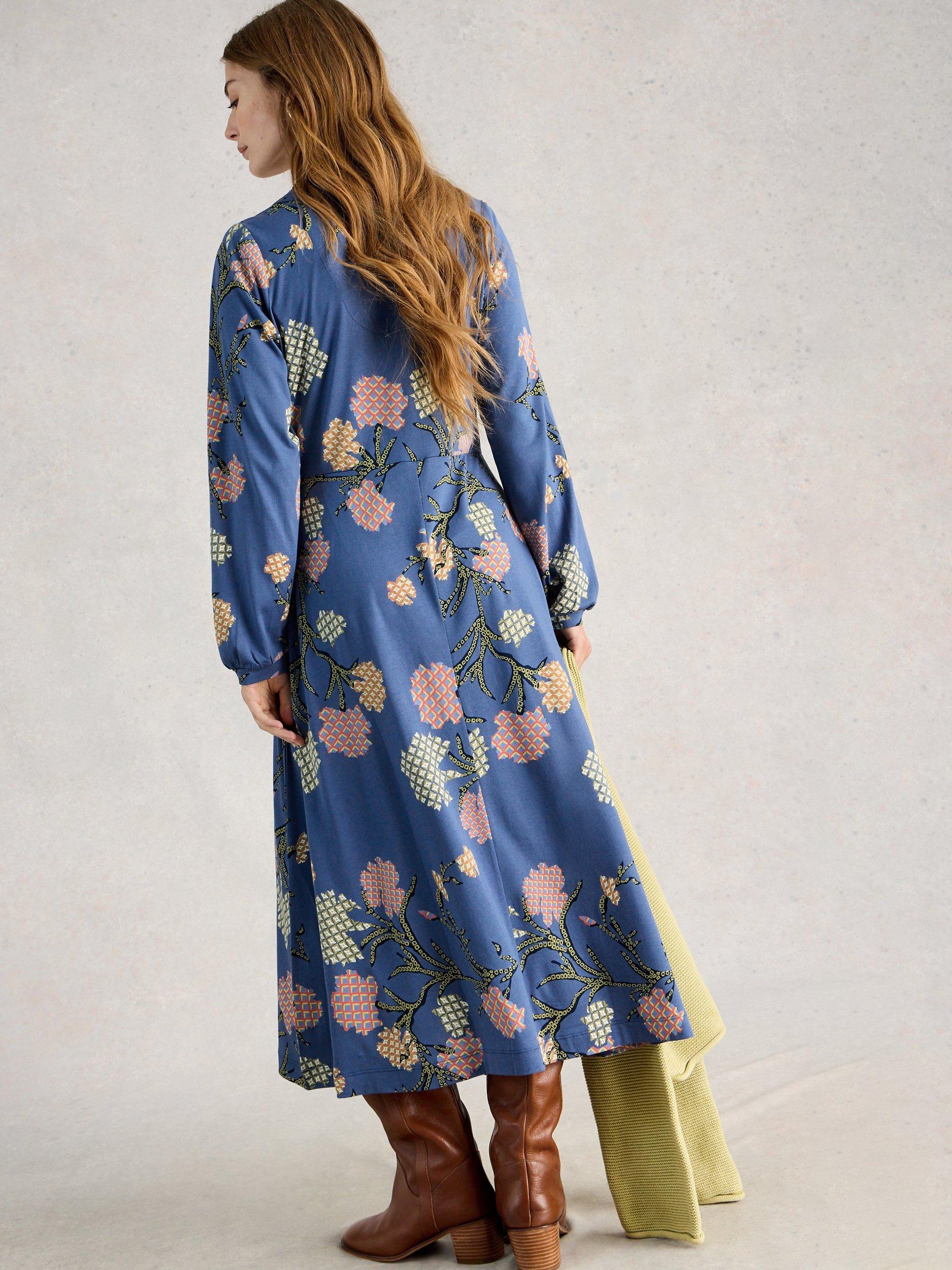 Product image 2 of 6, which shows White Stuff Megan Dress, Blue/Multi, 6