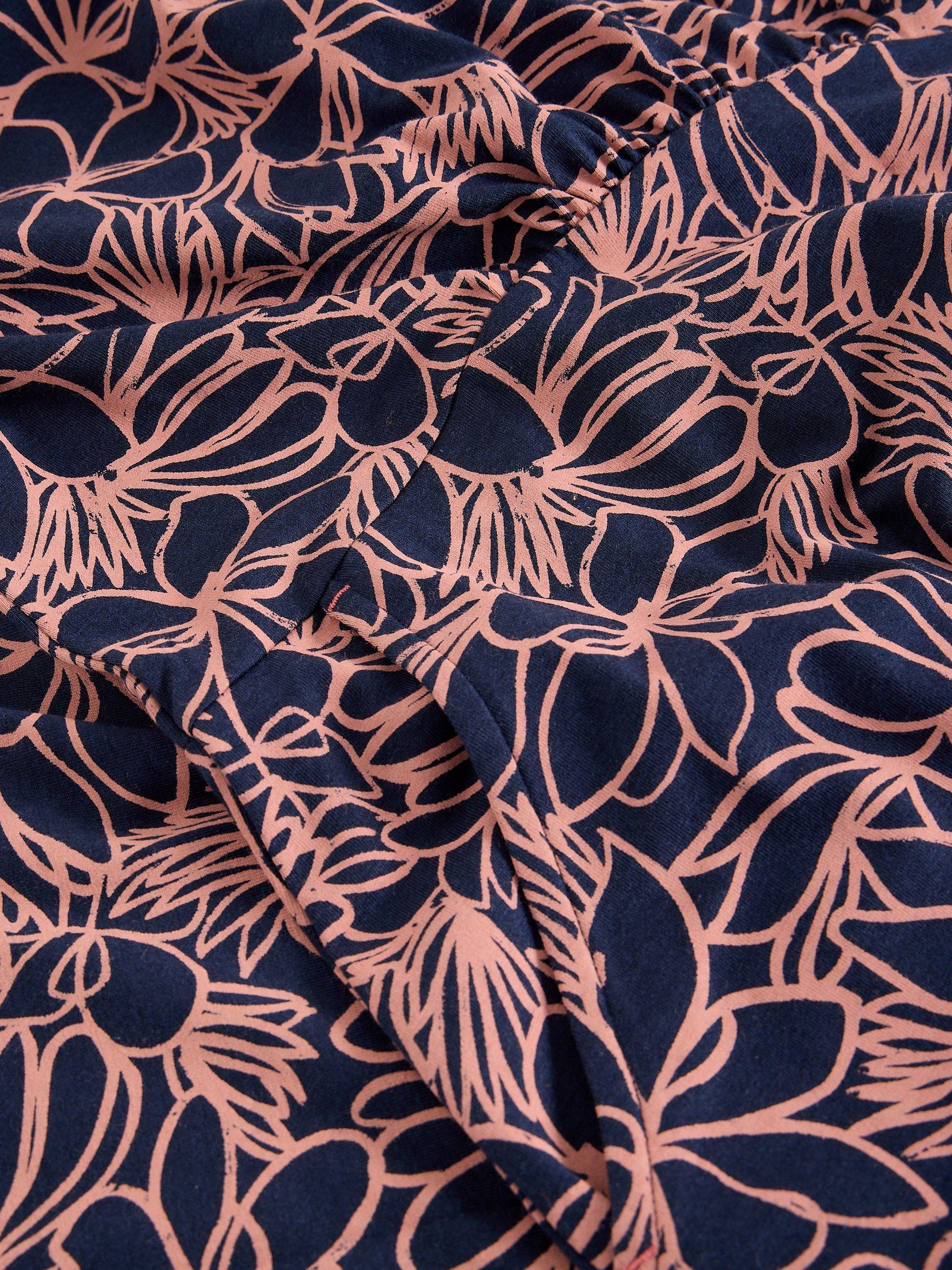 Product image 6 of 6, which shows White Stuff Olivia Floral Jersey Dress, Navy/Multi, 6