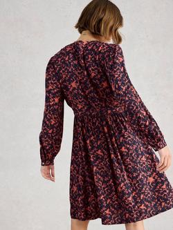 White Stuff Phoebs Floral Jersey Dress, Pink/Purple - view 2, Pink/Purple