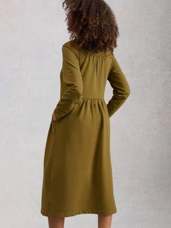 White Stuff Ray Jersey Midi Dress - view 2, Khaki