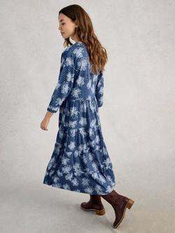 White Stuff Tabitha Floral Tiered Dress, Mid - view 2, Mid