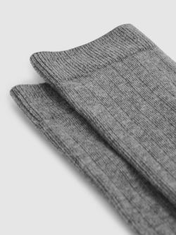 Reiss Felicia Loafer Socks - view 2, Charcoal