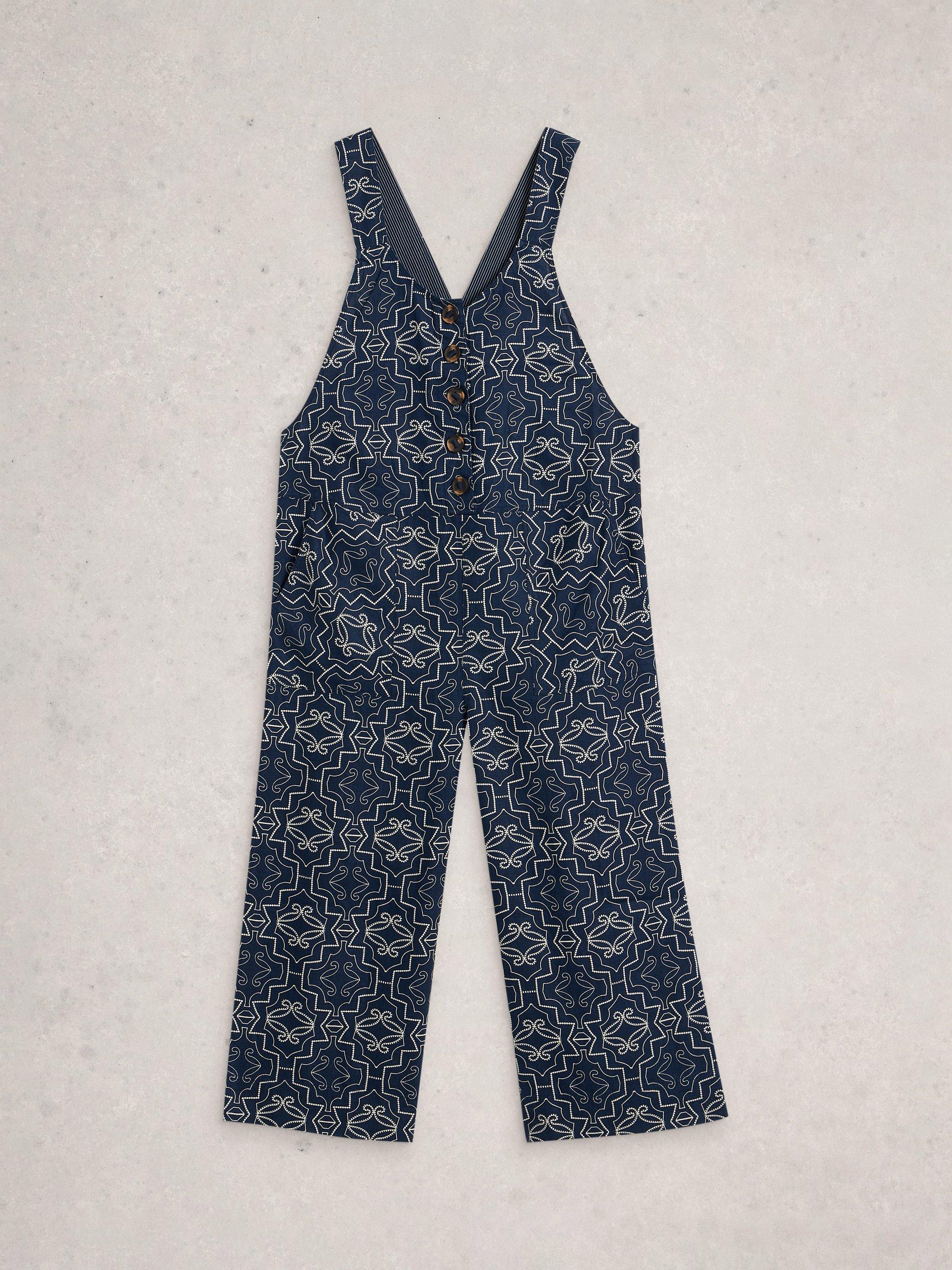 Product image 5 of 6, which shows White Stuff Viola Dungarees, Navy, 6S