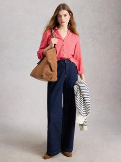 White Stuff Annie Jersey Shirt, Pink, Pink