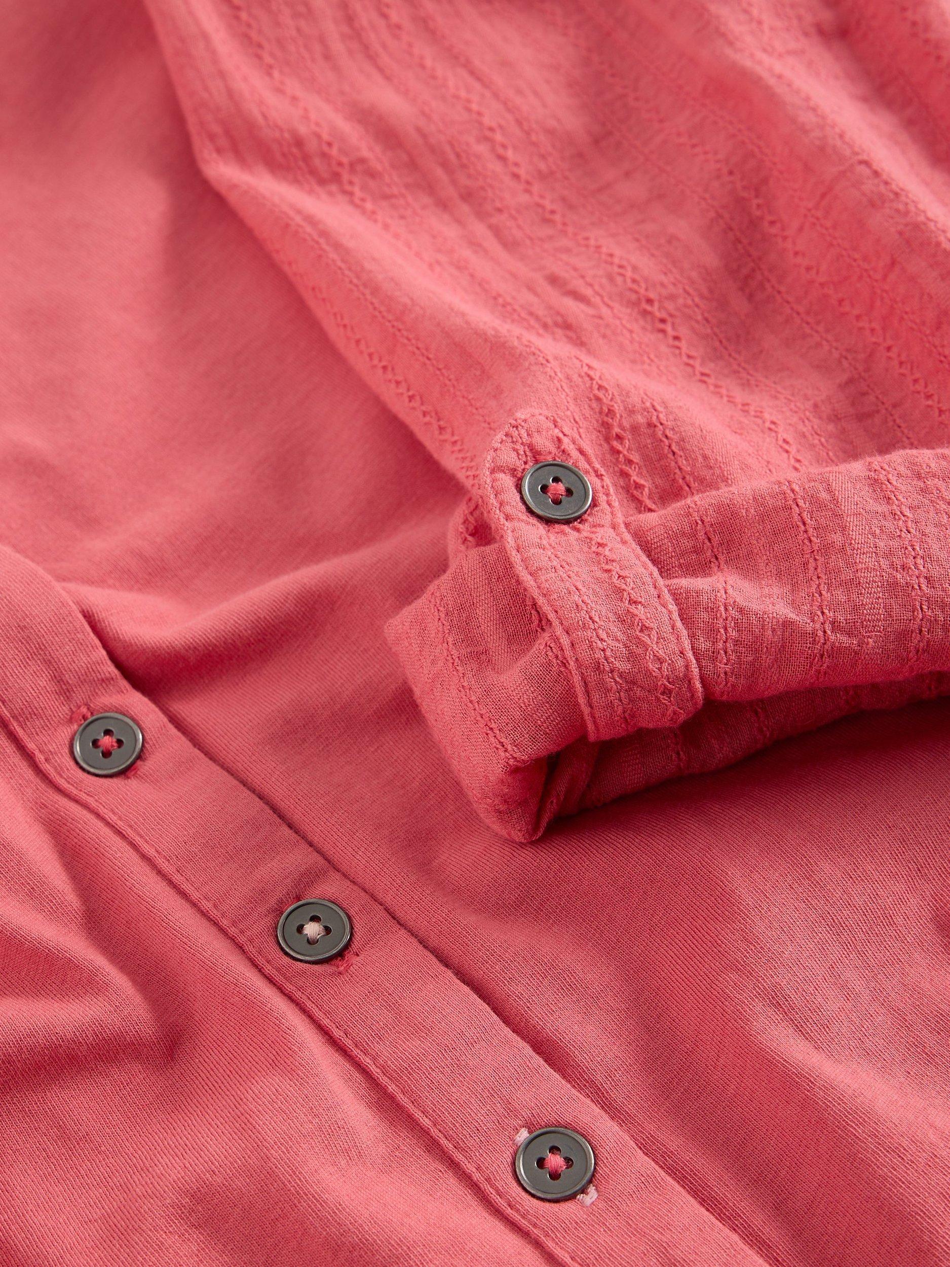 Product image 6 of 6, which shows White Stuff Annie Jersey Shirt, Pink, 6