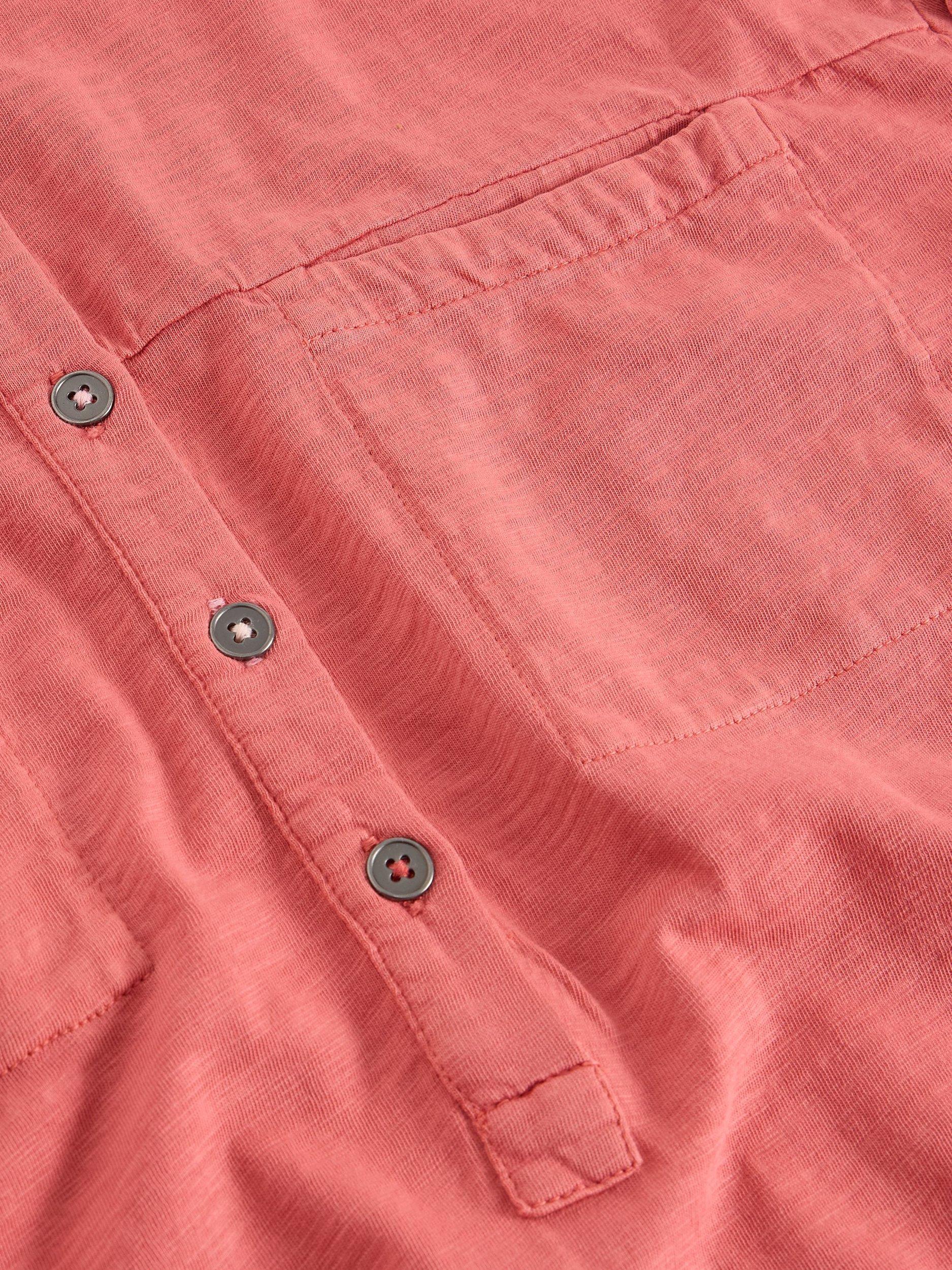 Product image 6 of 11, which shows White Stuff Beth 3/4 Sleeve Shirt, Pink, 6
