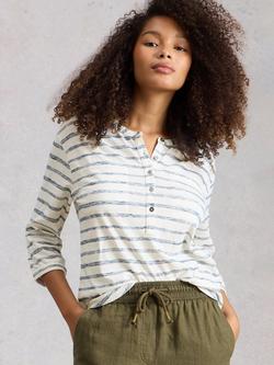 White Stuff Beth Stripe Jersey Shirt, Multi, Multi