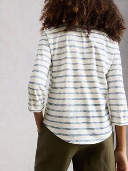White Stuff Beth Stripe Jersey Shirt, Multi - view 2, Multi