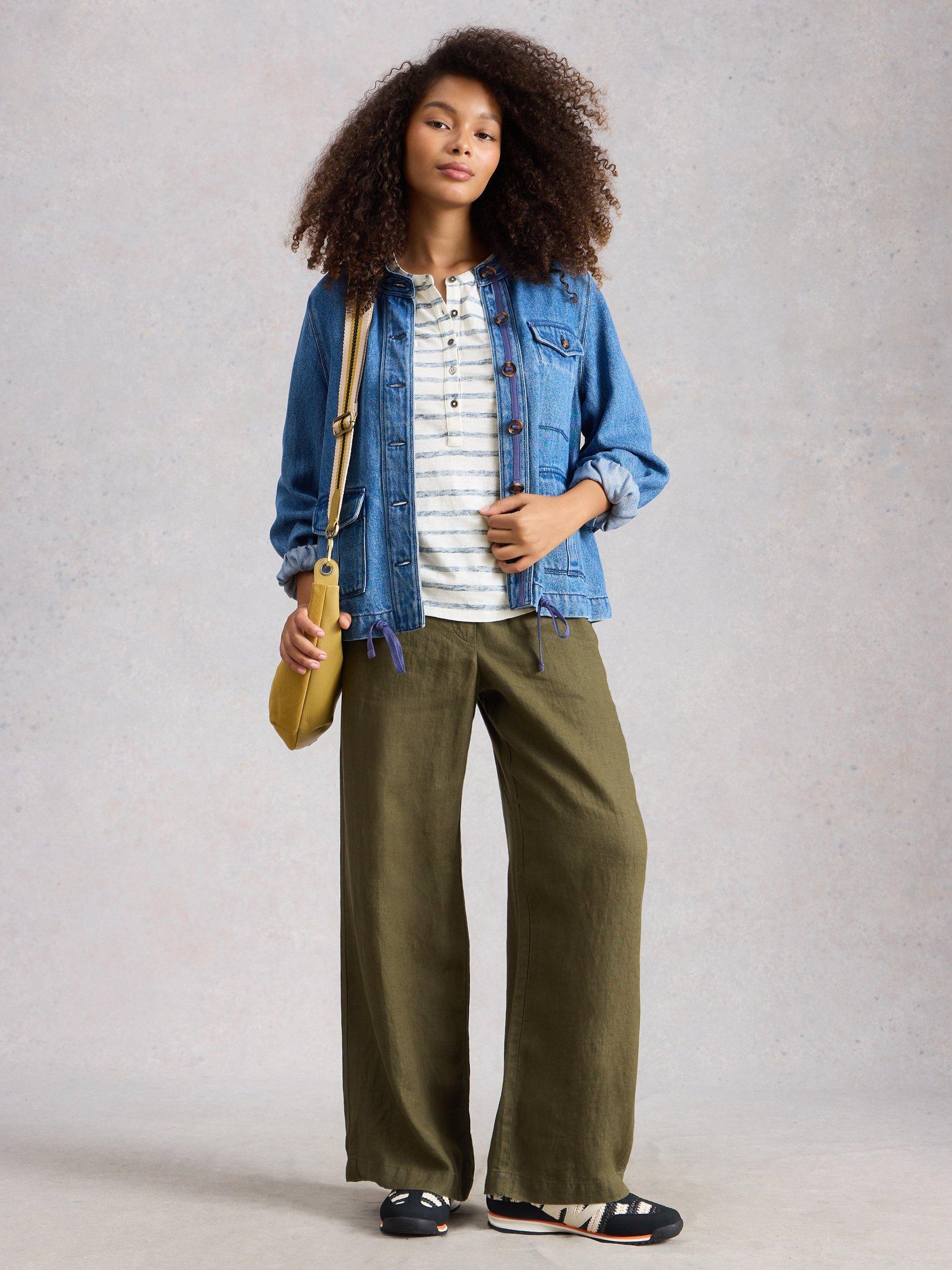 Product image 4 of 6, which shows White Stuff Beth Stripe Jersey Shirt, Multi, 6