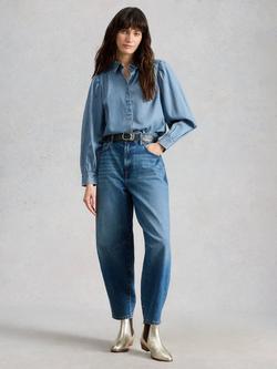 White Stuff Sienna Chambray Shirt, Blue, Blue