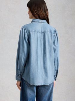 White Stuff Sienna Chambray Shirt, Blue - view 2, Blue