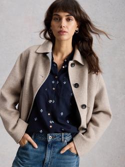 White Stuff Sophie Embroidered Long Sleeve Shirt, Midnight - view 2, Midnight