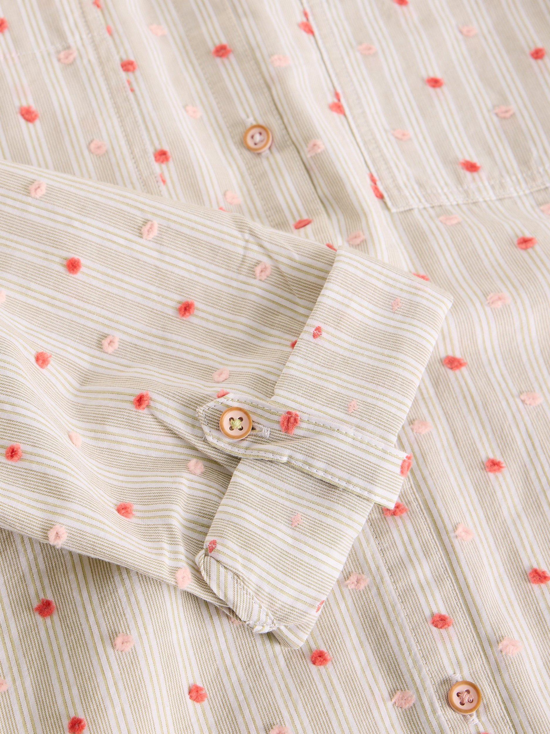 Product image 6 of 6, which shows White Stuff Sophie Embroidered Spot Shirt, Multi, 6