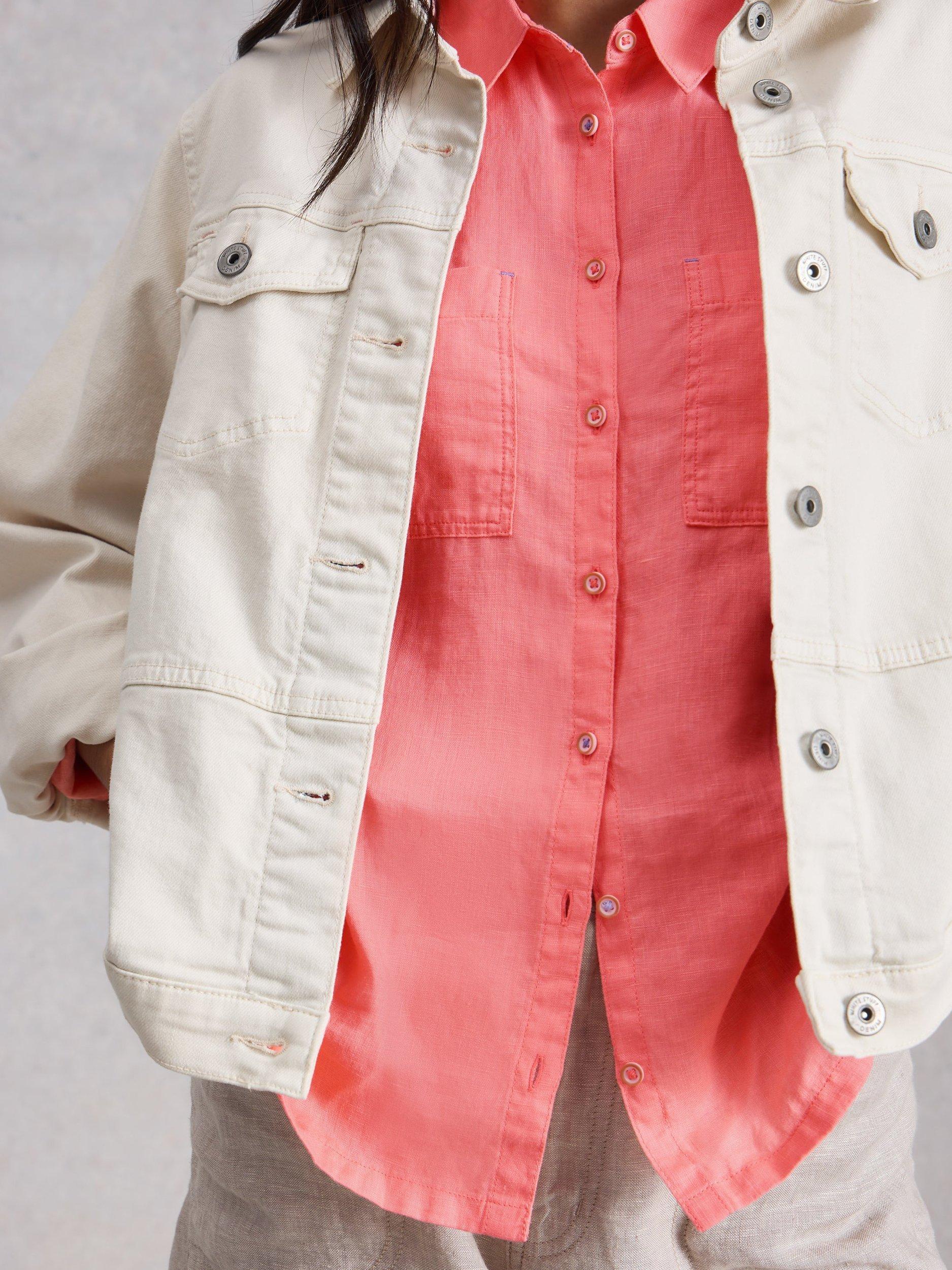 Product image 3 of 6, which shows White Stuff Sophie Shirt, Coral, 6