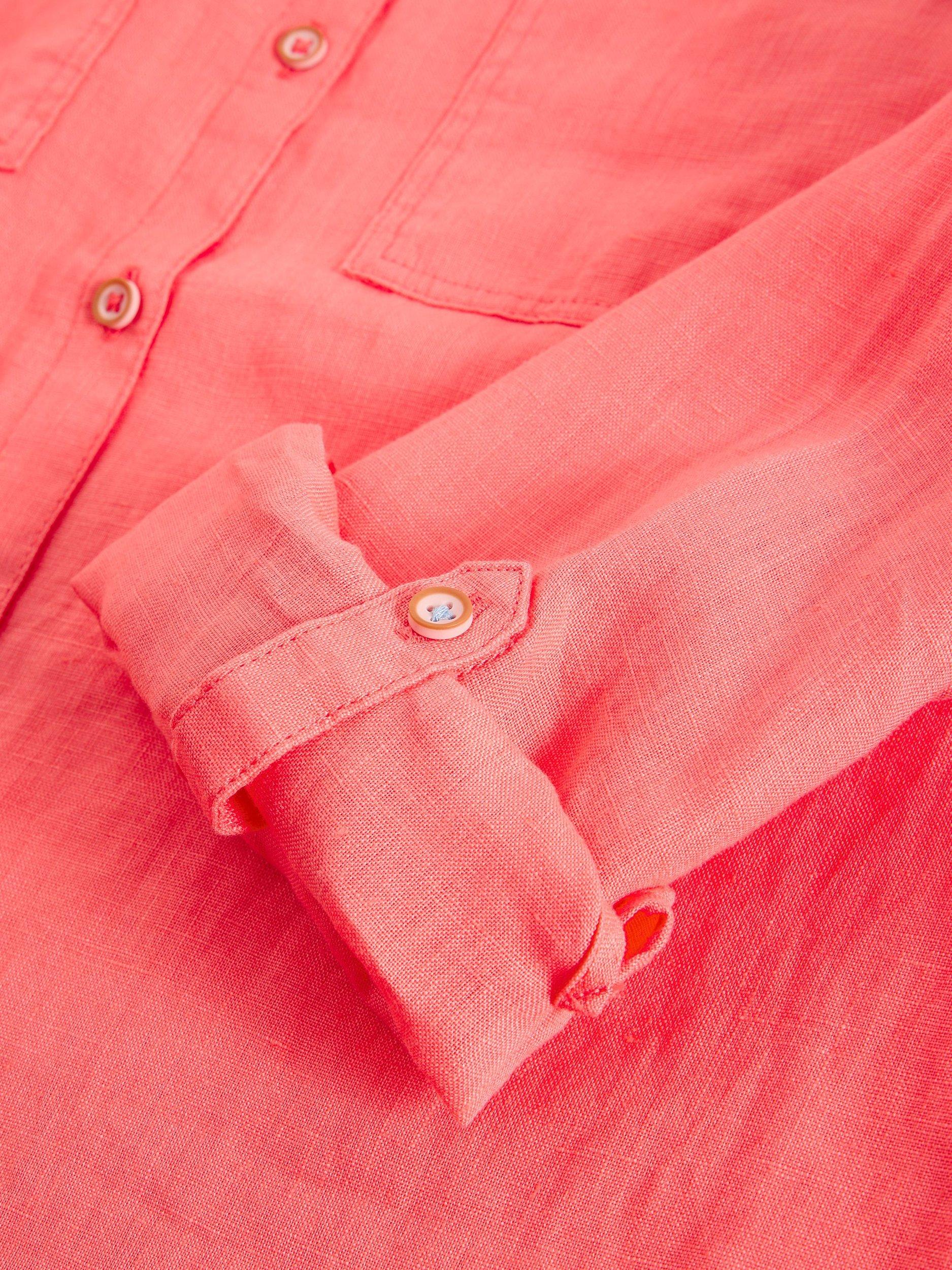 Product image 6 of 6, which shows White Stuff Sophie Shirt, Coral, 6