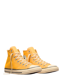 Converse Chuck Taylor All Star Canvas Hi-Top Trainers, Yellow Gold - view 2, Yellow Gold