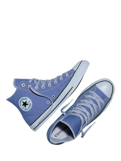 Converse Chuck Taylor All Star Hi-Top Trainers, Indigo Storm - view 2, Indigo Storm