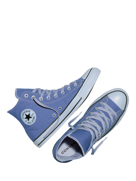 Converse Chuck Taylor All Star Hi-Top Trainers, Indigo Storm - view 2, Indigo Storm