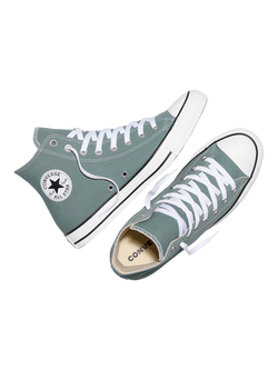 Converse Chuck Taylor All Star Canvas Hi-Top Trainers, Mineral Brew - view 2, Mineral Brew