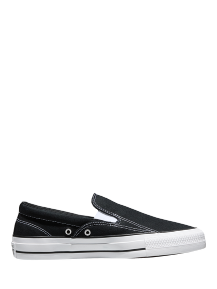 Converse Chuck Taylor All Star Canvas Slip-On Trainers, Black/White, Black/White