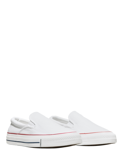 Converse Chuck Taylor All Star Canvas Slip-On Trainers, White - view 2, White
