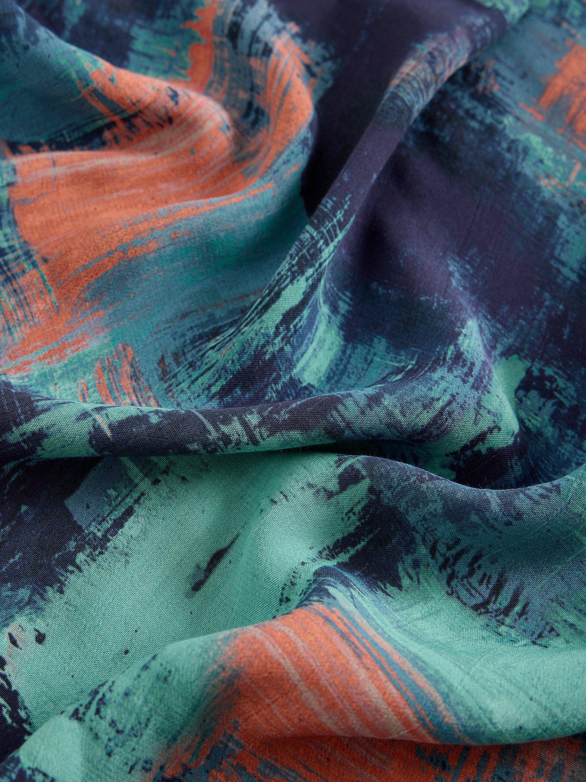 Product image 6 of 6, which shows White Stuff Hope Bias Cut Maxi Skirt containing LENZING™ ECOVERO™ Viscose, Blue/Multi, 6