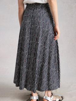White Stuff Jada Abstract Maxi Dress, Navy/Multi - view 2, Navy/Multi