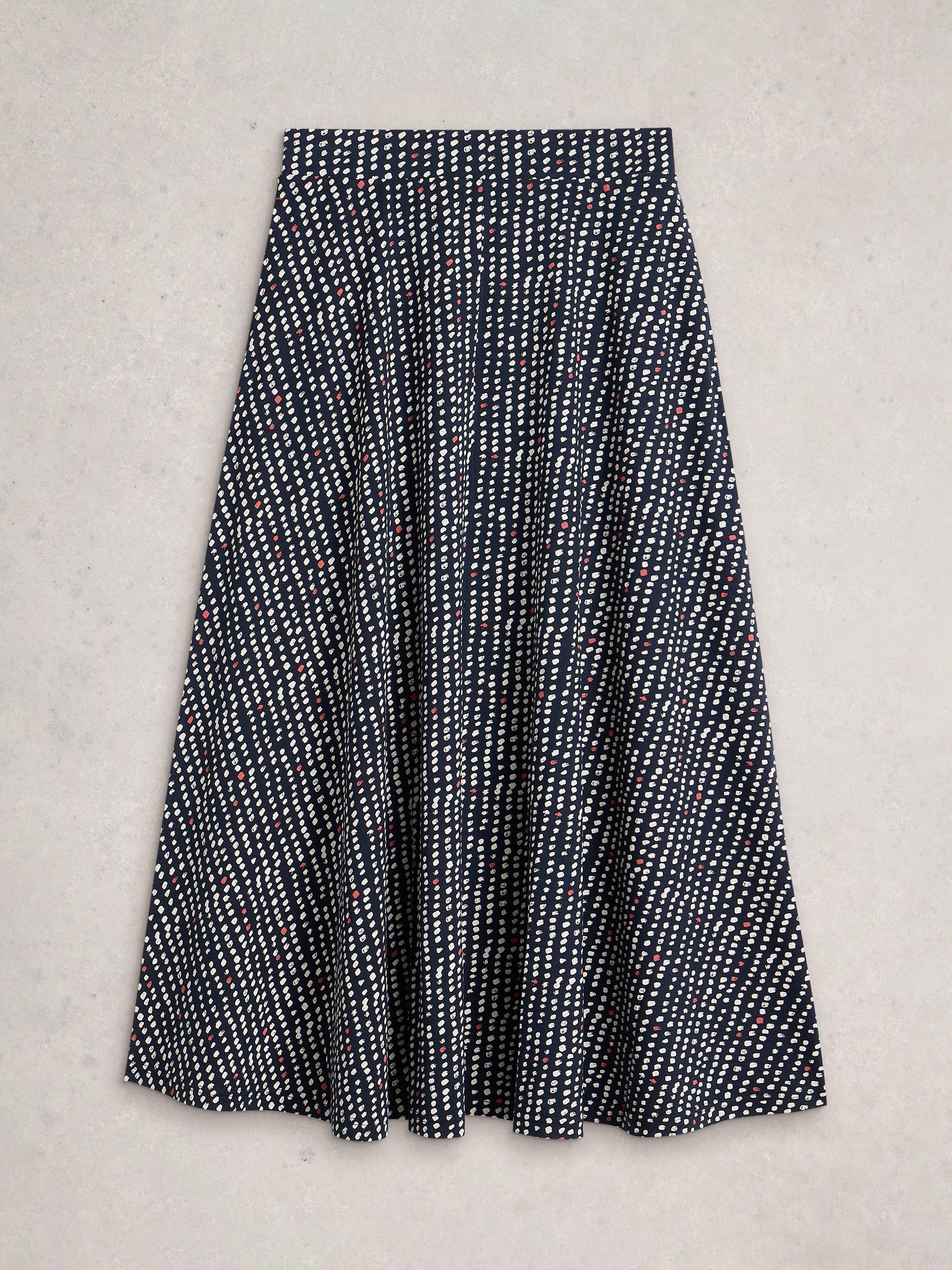 Product image 5 of 6, which shows White Stuff Jada Abstract Maxi Dress, Navy/Multi, 6