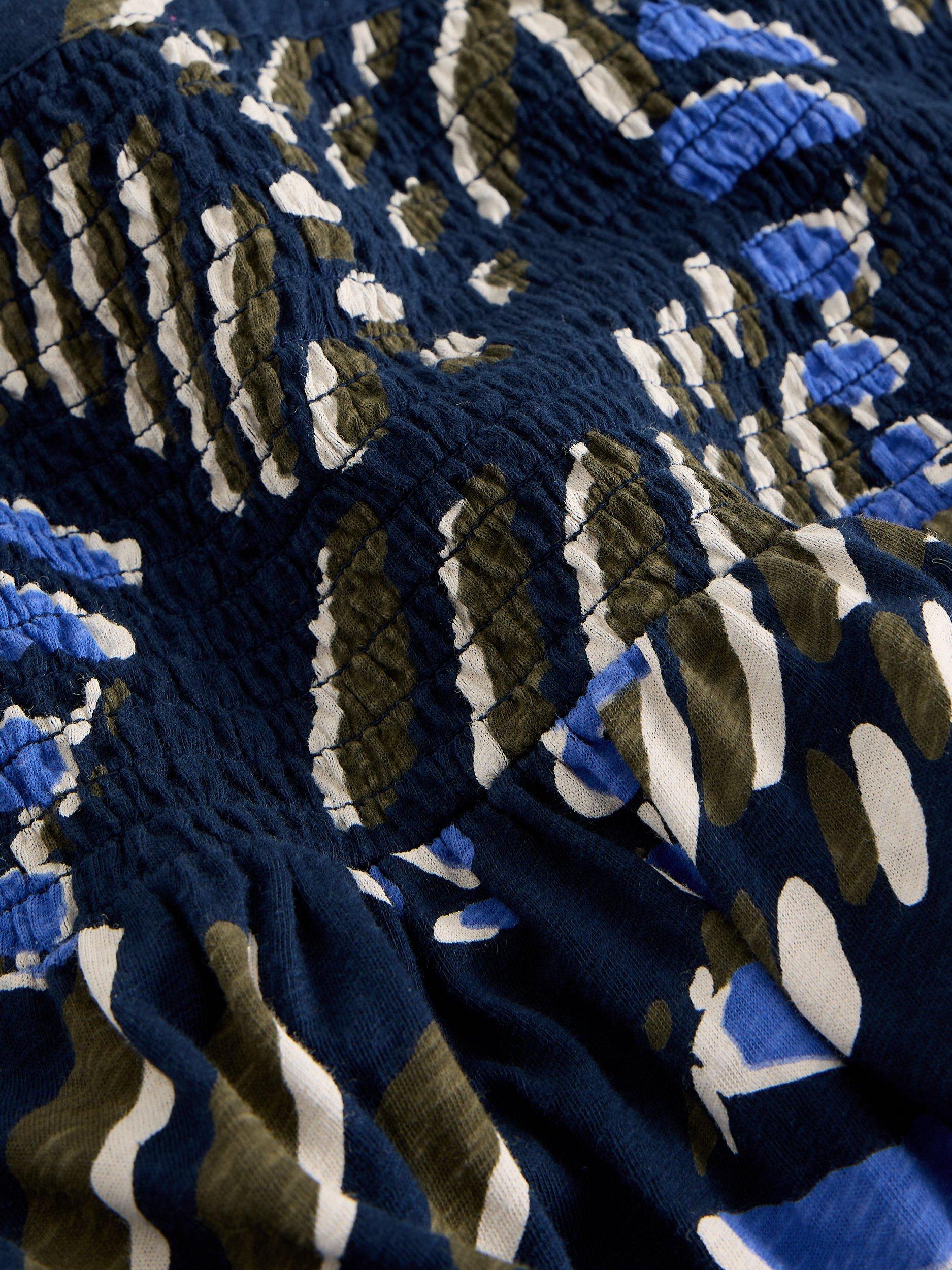 Product image 6 of 6, which shows White Stuff Marissa Leaves Maxi Skirt, Navy/Multi, 6