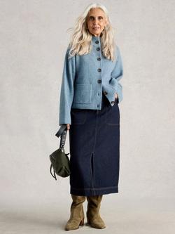 White Stuff Tia Denim Midi Skirt, Indigo