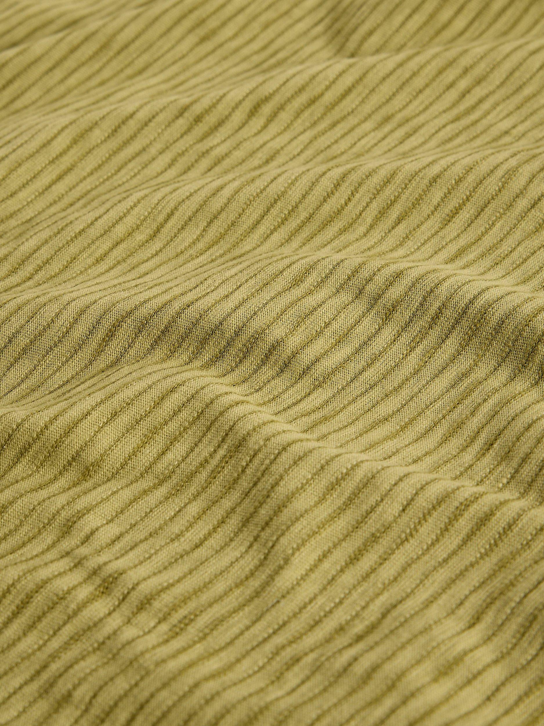 Product image 6 of 11, which shows White Stuff Clara Textured Stripe Top, Green, 6