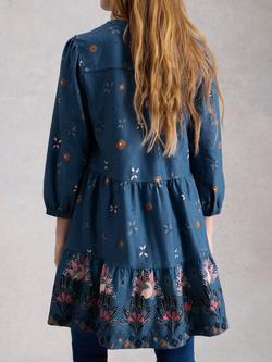 White Stuff Marta Tunic Top, Blue/Multi - view 2, Blue/Multi