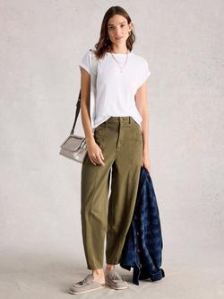 White Stuff Rowan Pure Linen T-Shirt, White, White