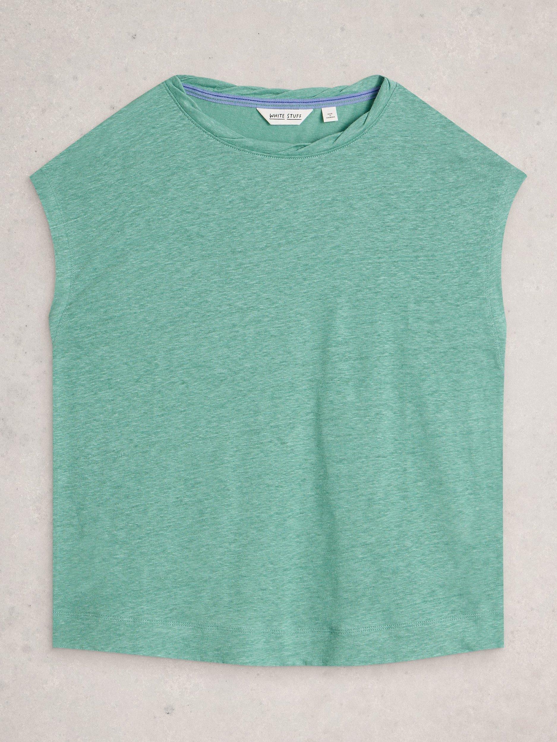 Product image 5 of 11, which shows ROWAN TEE MID TEAL BLTL 6